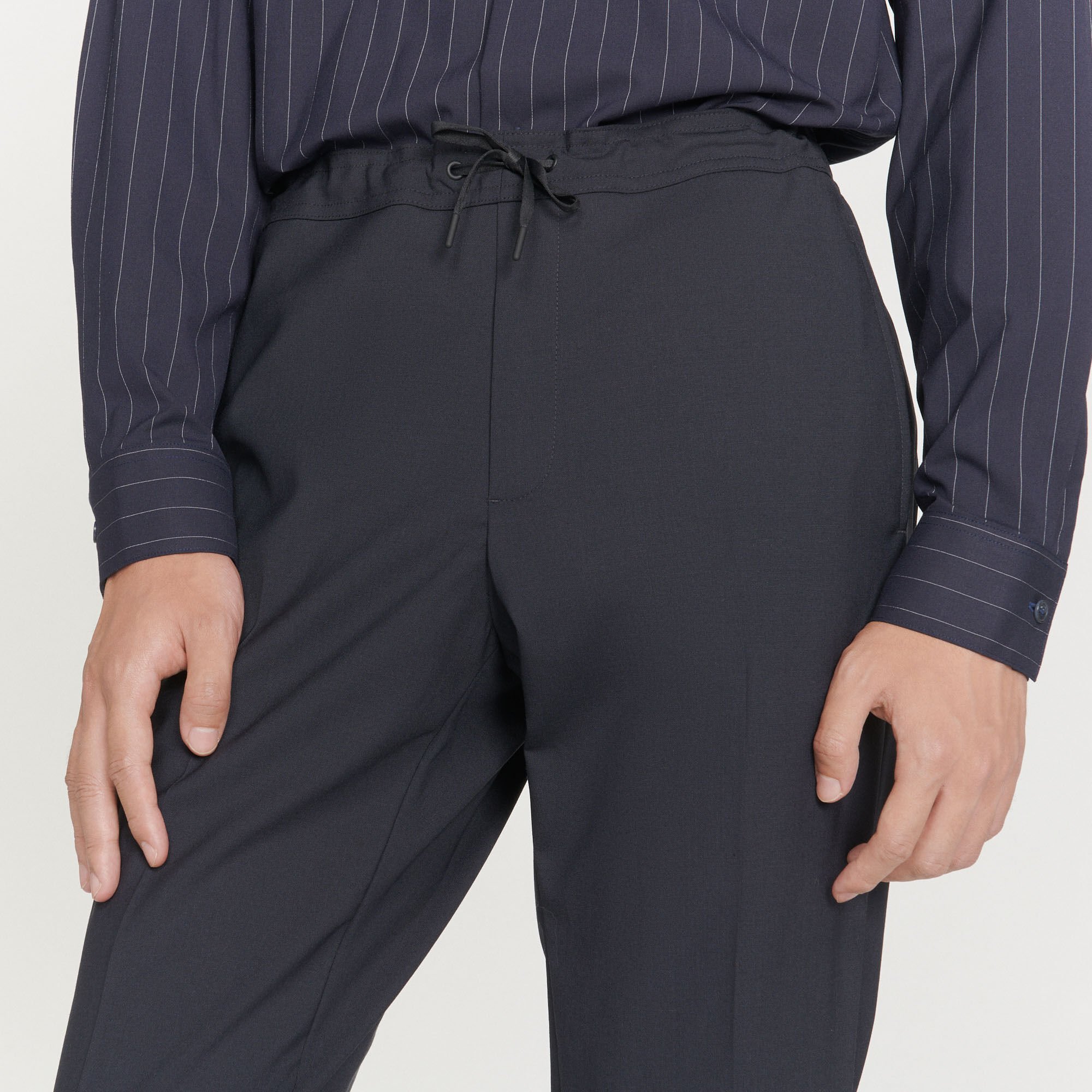 Pantalon à ceinture élastiquée