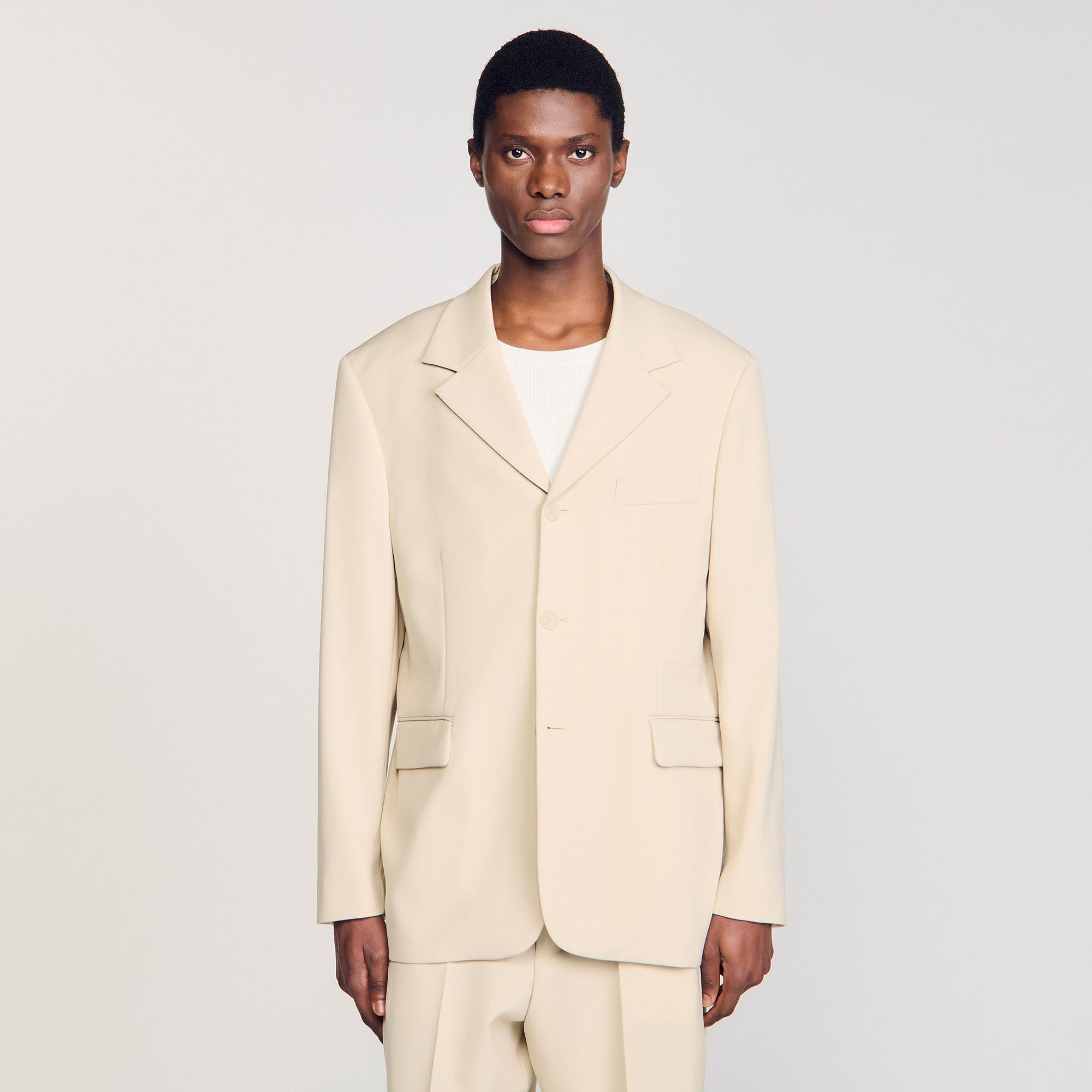 Veste de costume oversize en laine