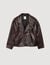 Blouson en cuir oversize