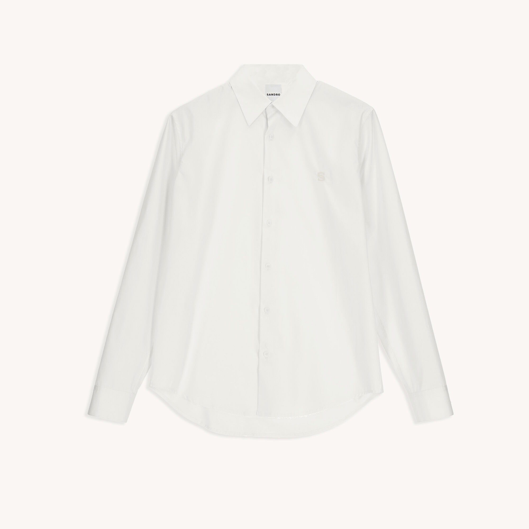 Chemise en coton avec broderie signature