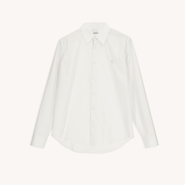 Chemise en coton avec broderie signature