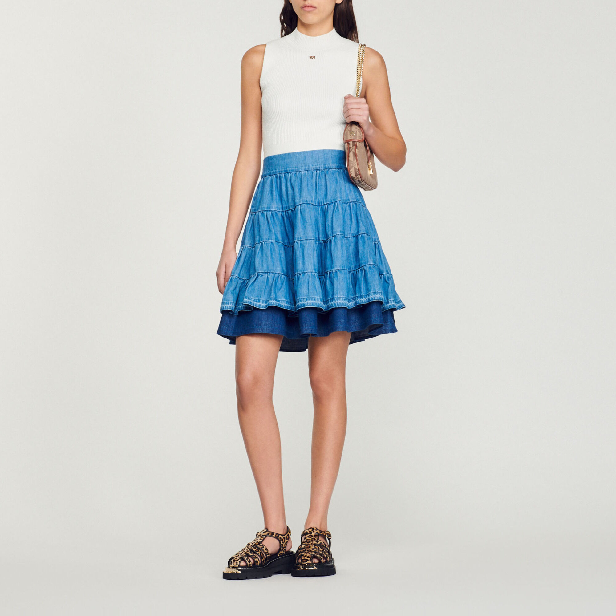 Jupe jean sandro shop