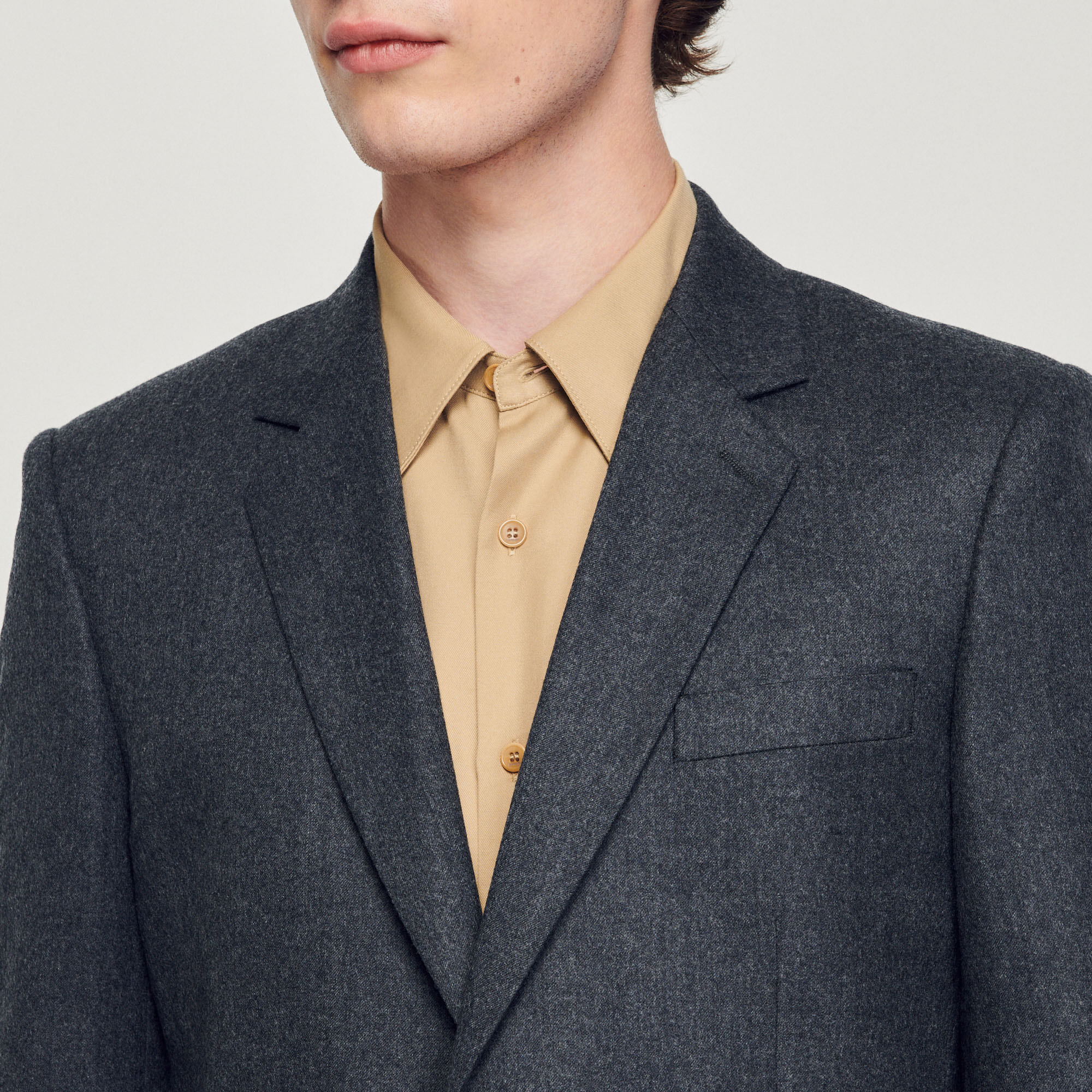 Veste de costume en flanelle
