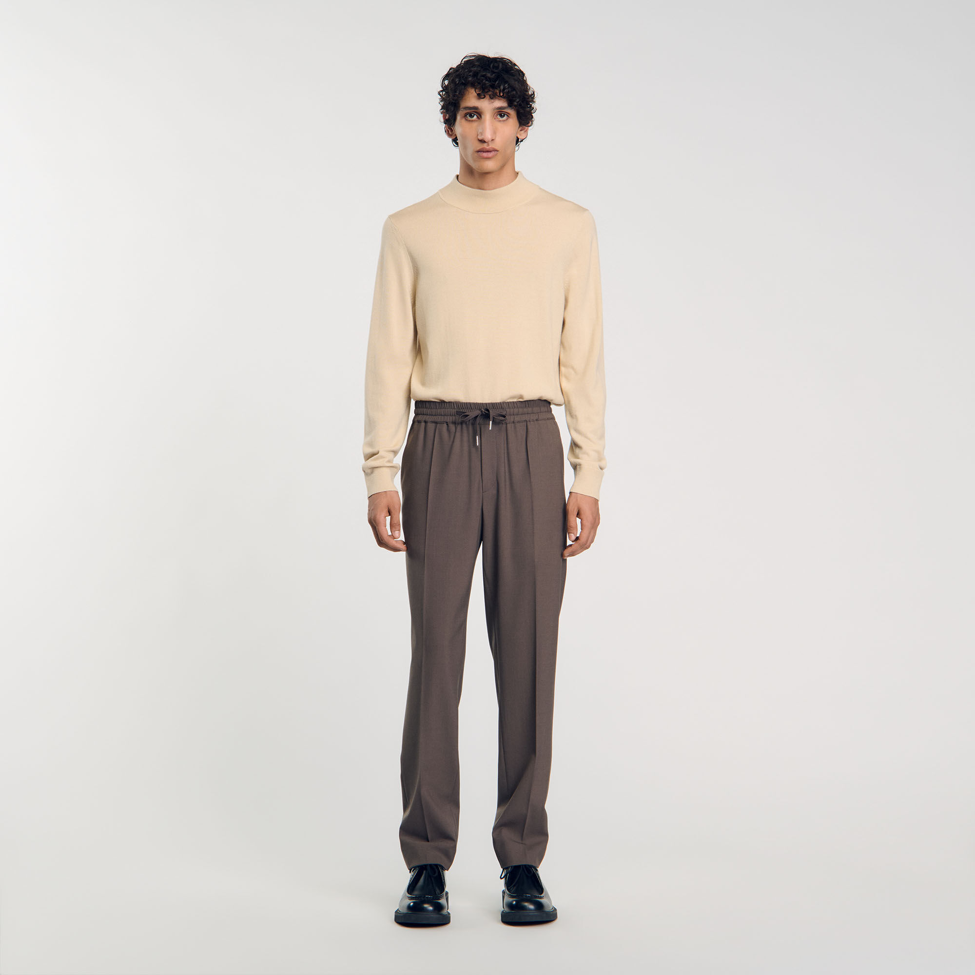 Pantalon de costume élastiqué