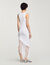 Robe longue frangée à détails crochetés