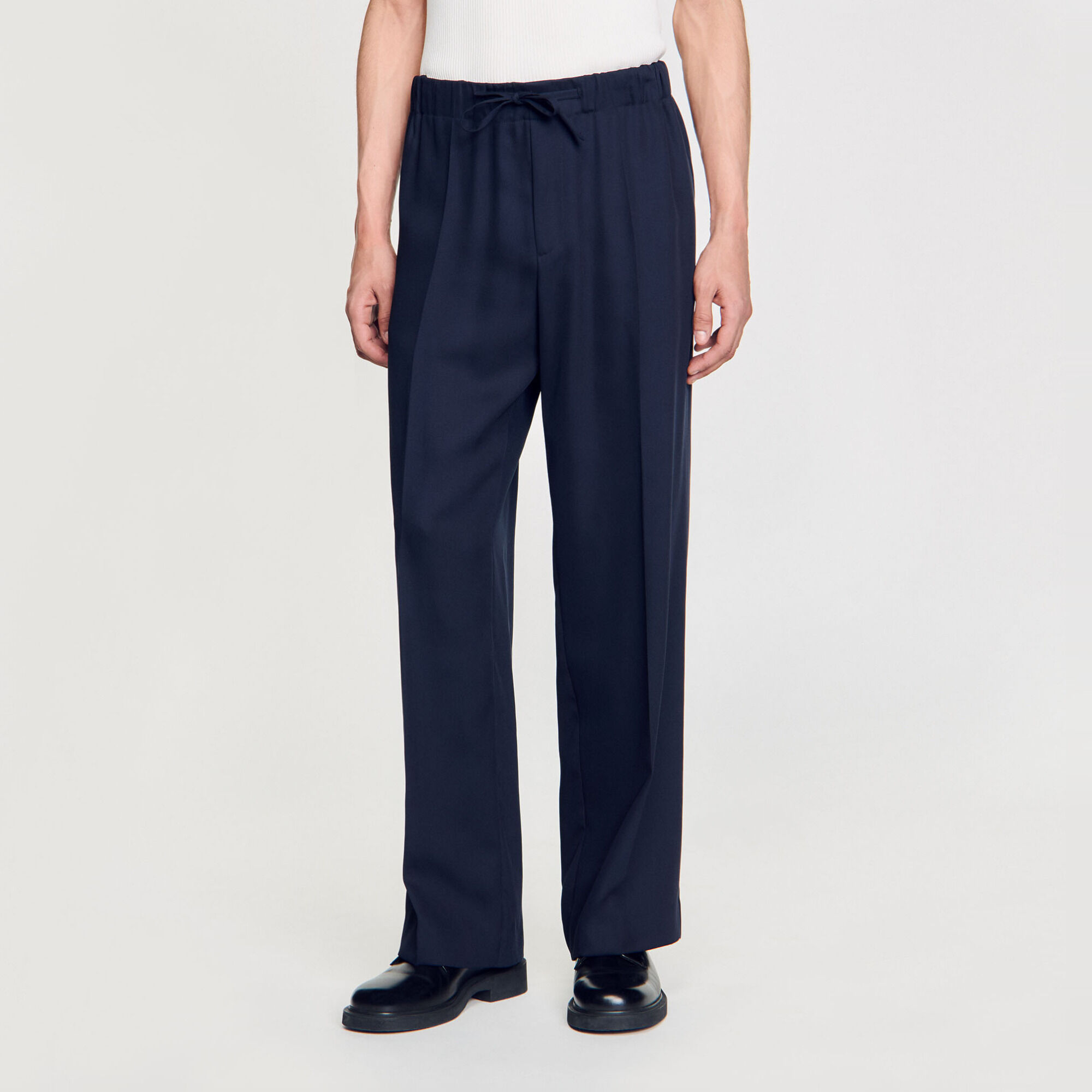 Pantalon large &eacute;lastiqu&eacute;
