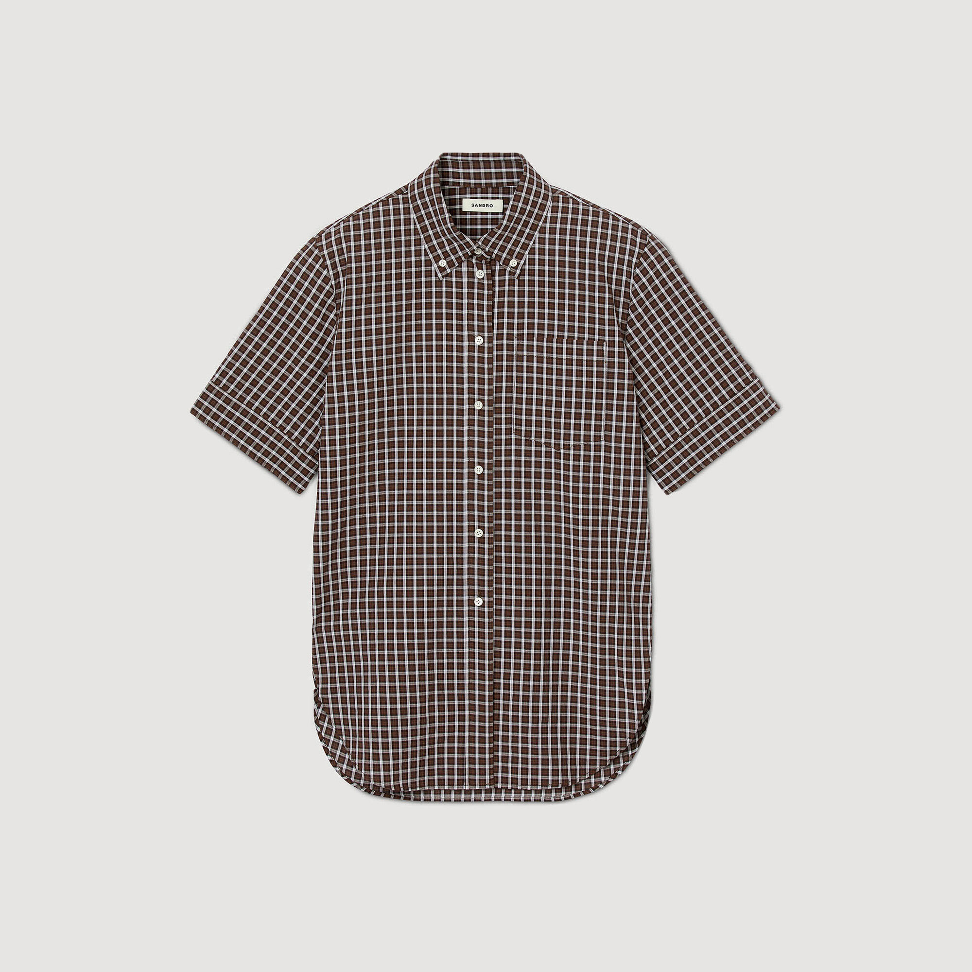 Chemise oversize à carreaux