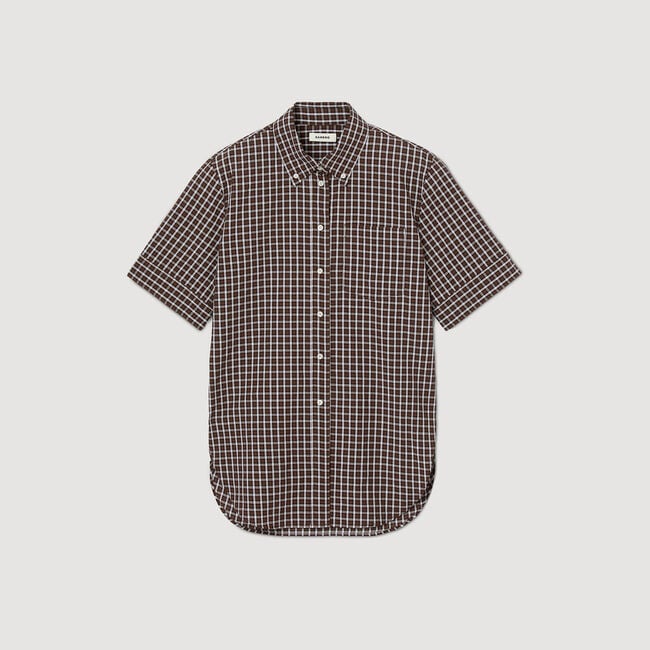 Chemise oversize à carreaux
