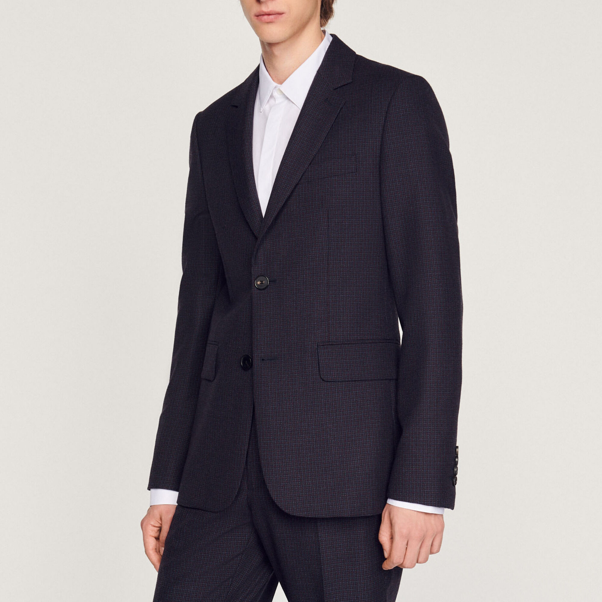 Veste de costume en laine vierge