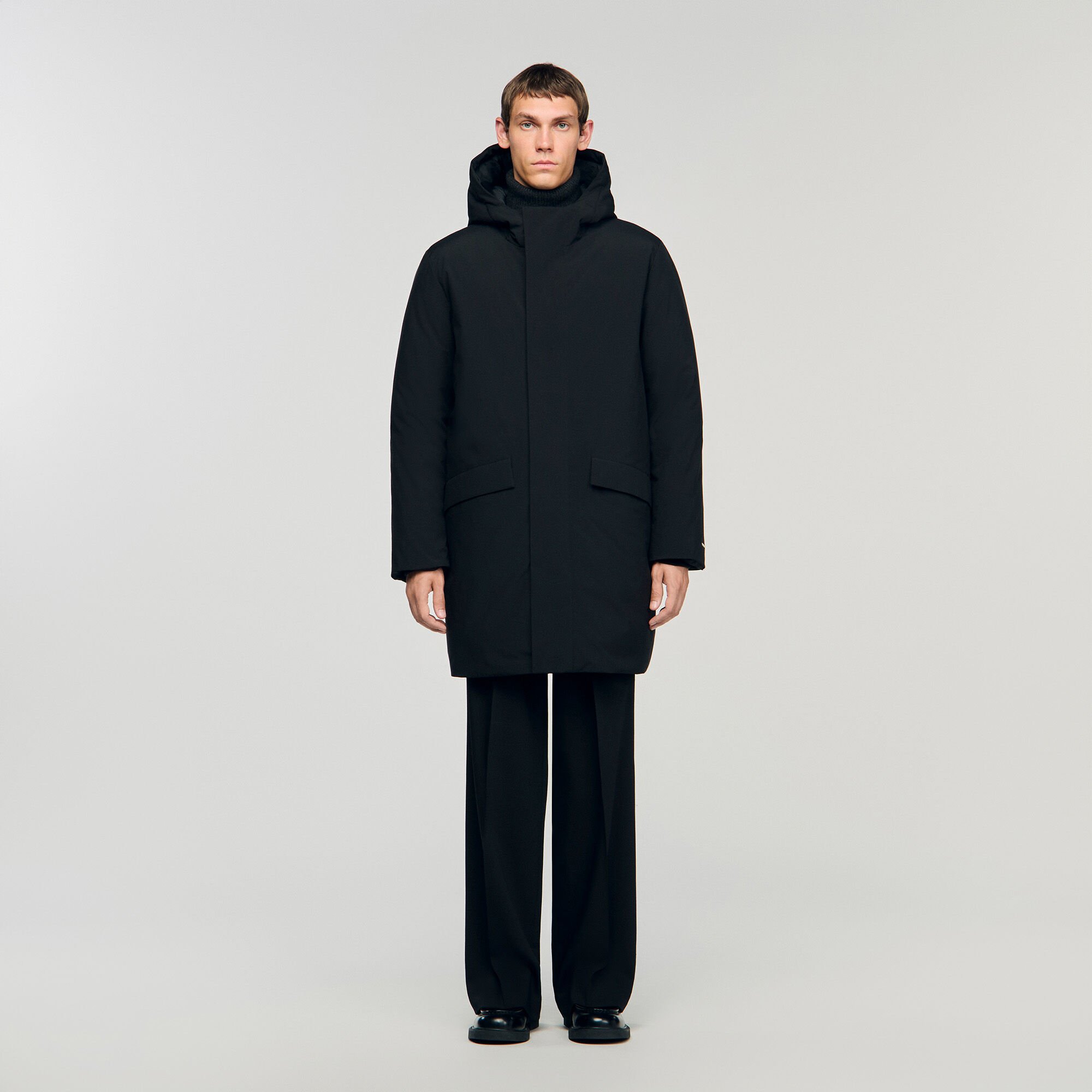 Parka avec capuche et fermeture