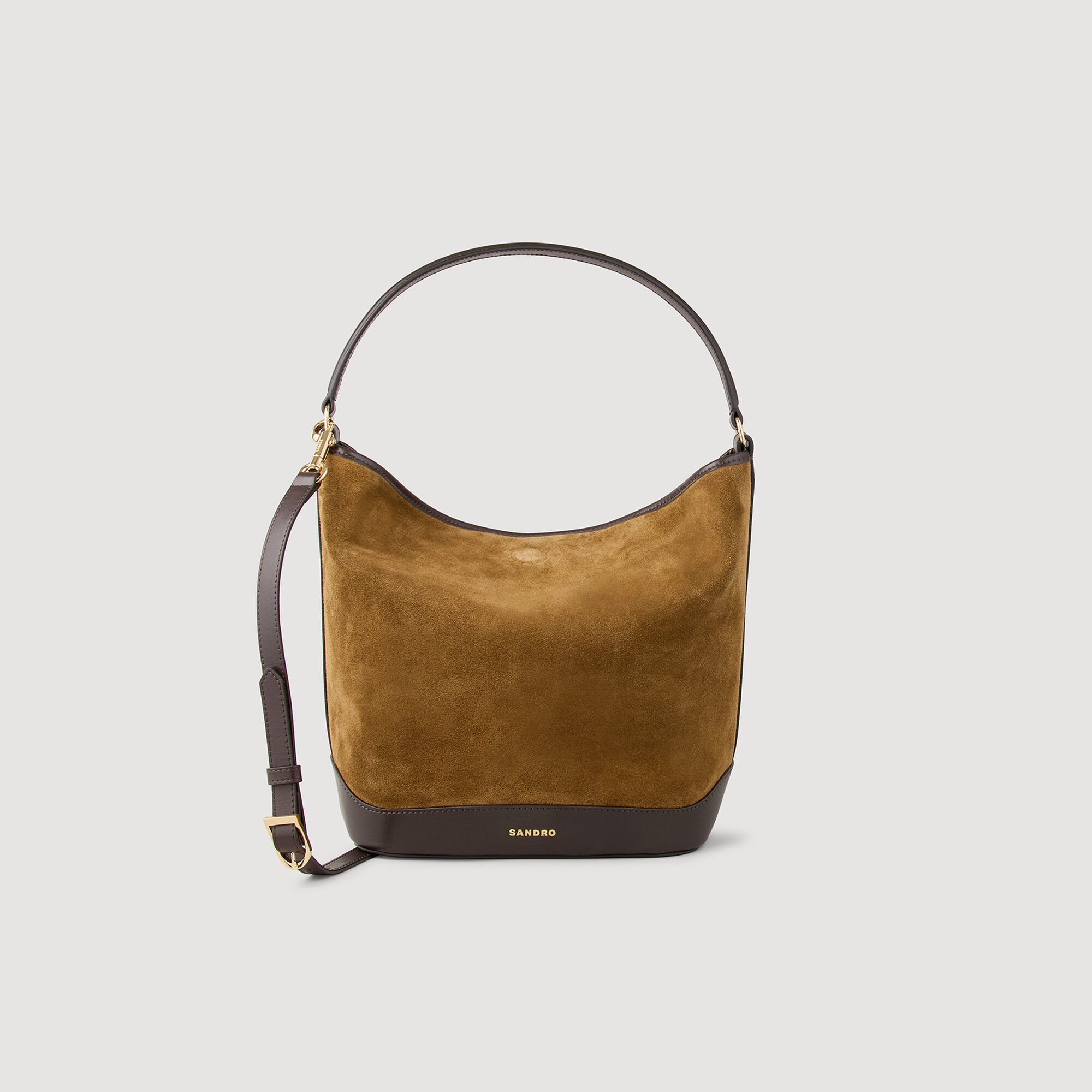 Sac seau TANGOSO en suède et cuir