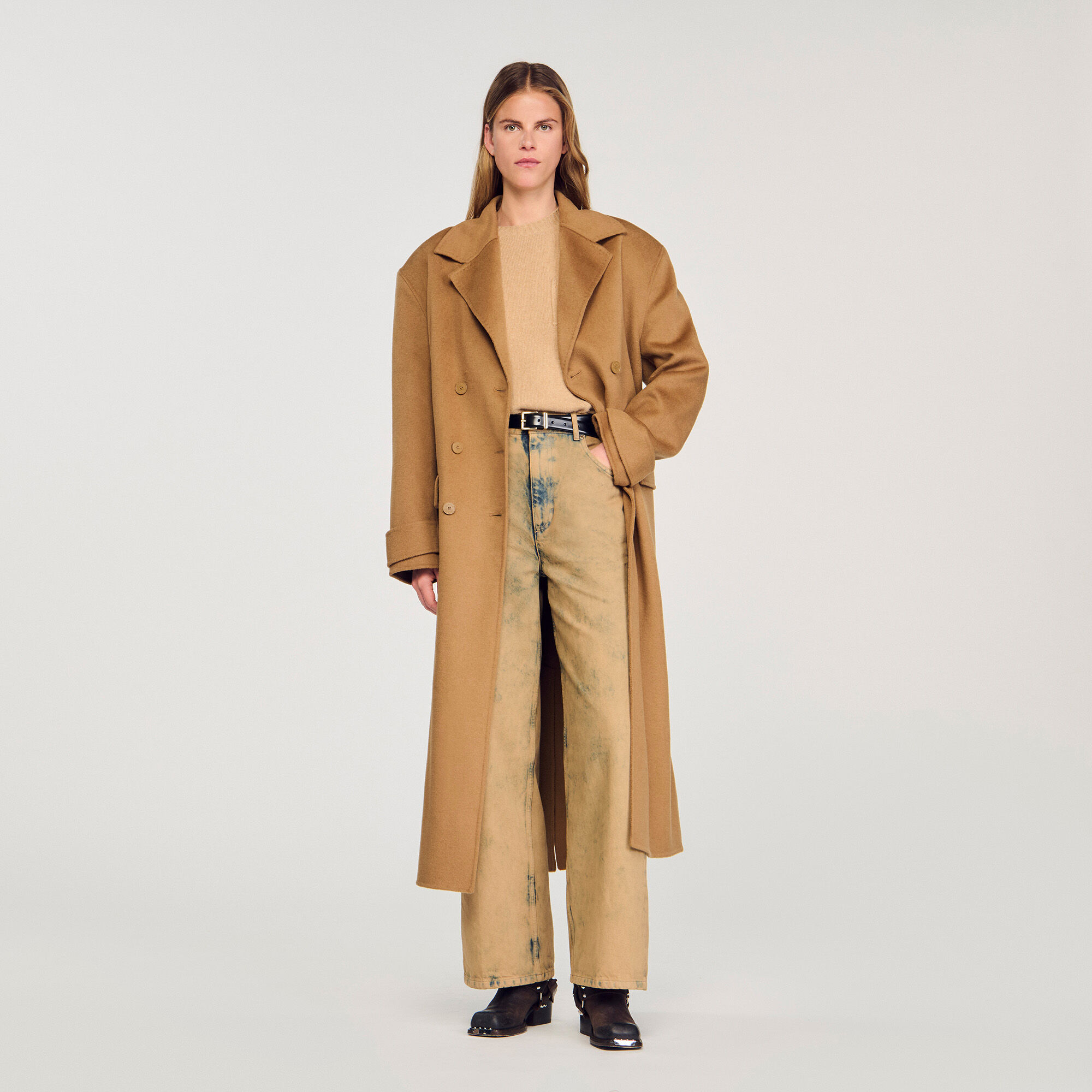 Manteau oversize en laine