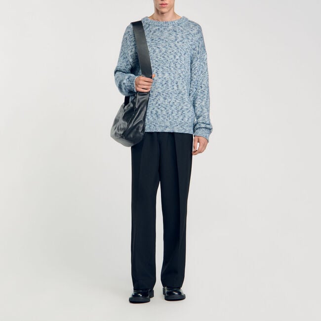Pull en maille moulinée