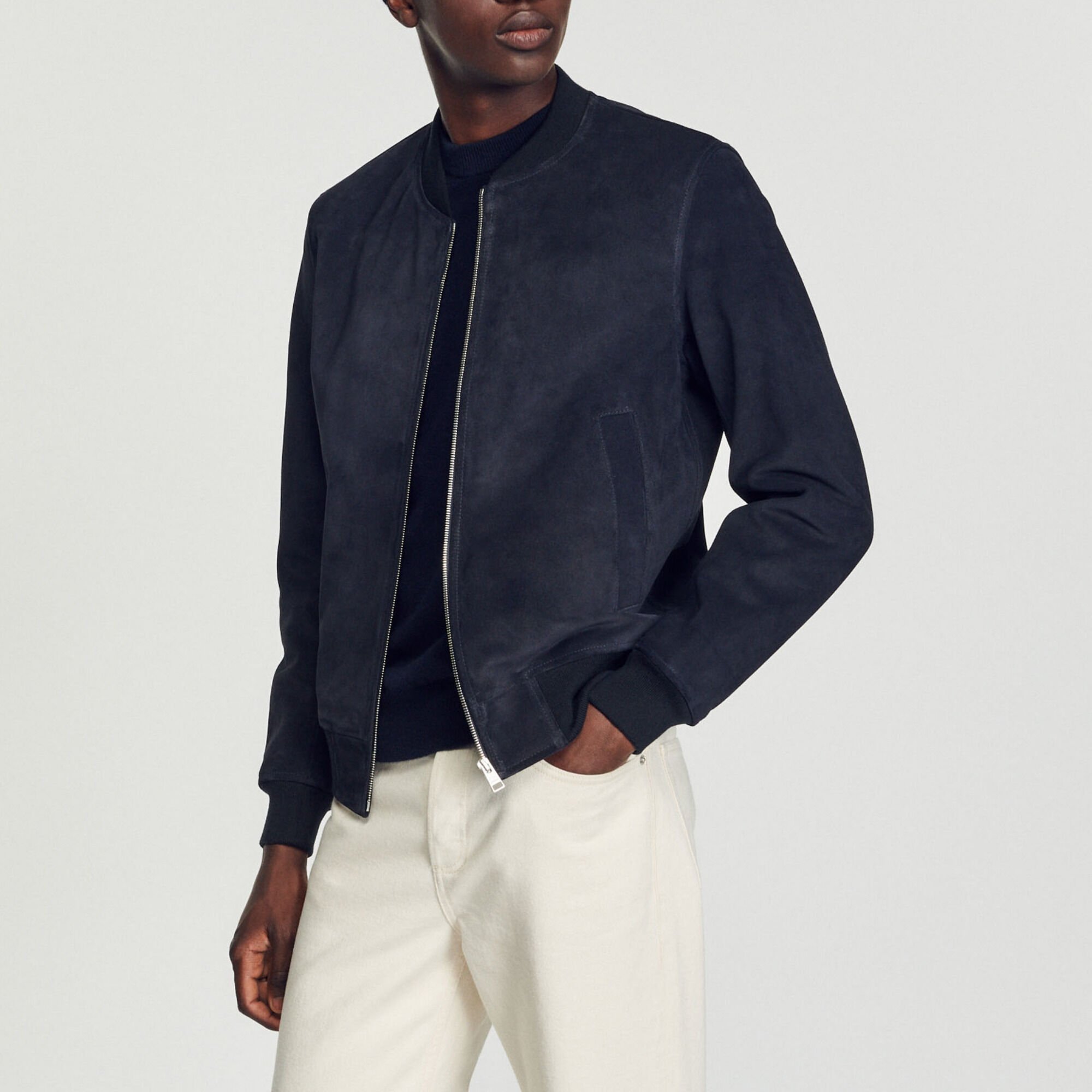Blouson en cuir d'une tannerie certifiée