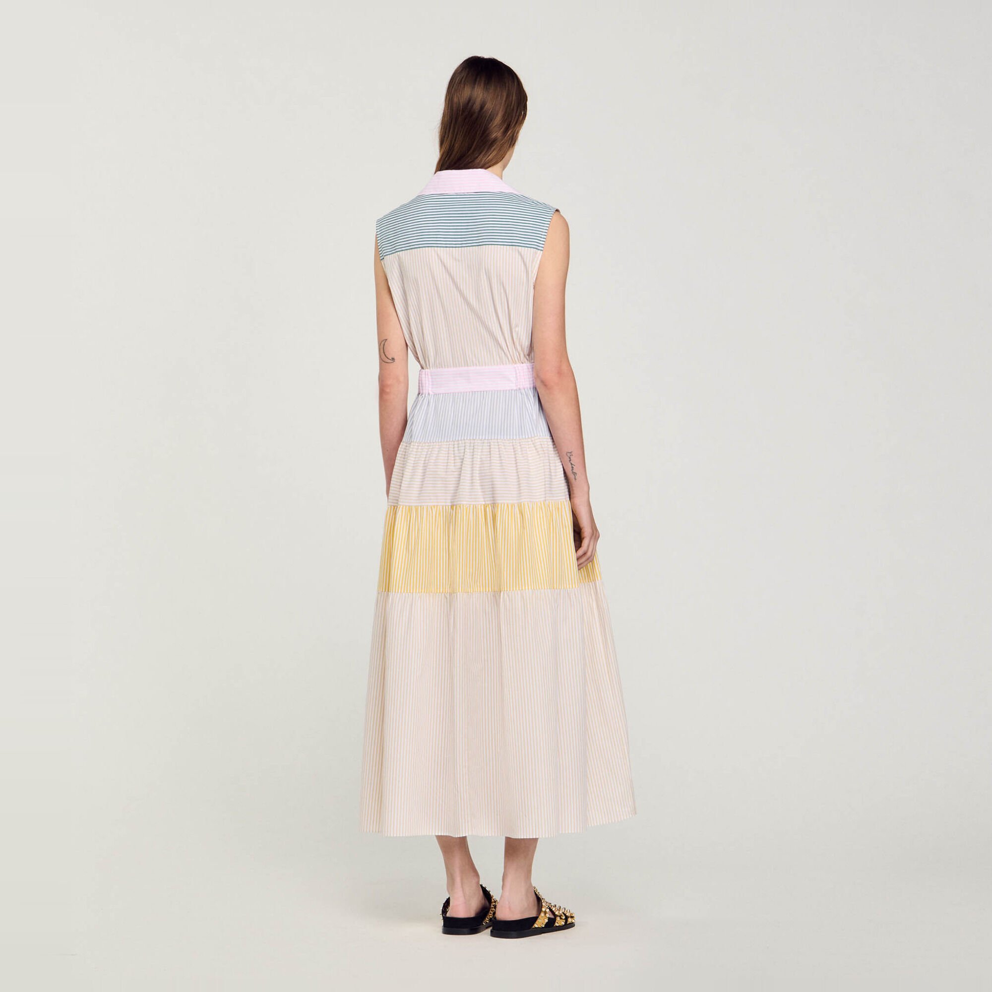 Robe longue patchwork 