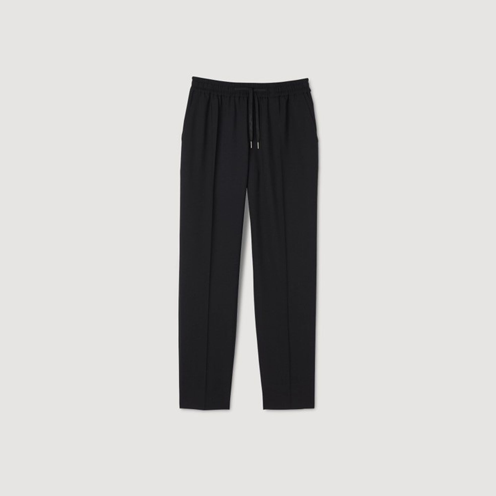 Pantalon droit élastiqué