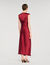 Robe longue à col V