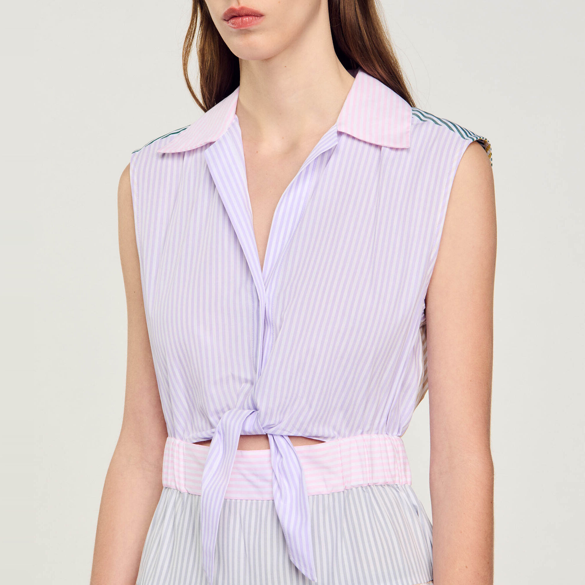 Robe longue patchwork 