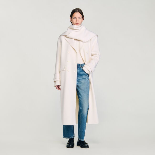 Manteau oversize en laine