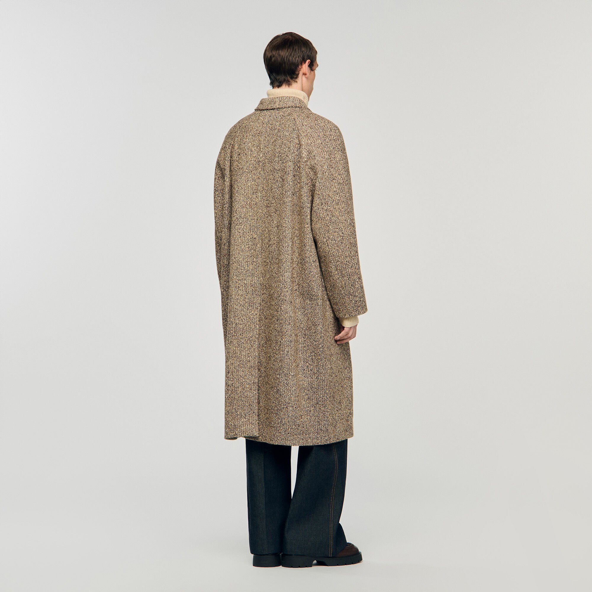 Manteau oversize en laine 