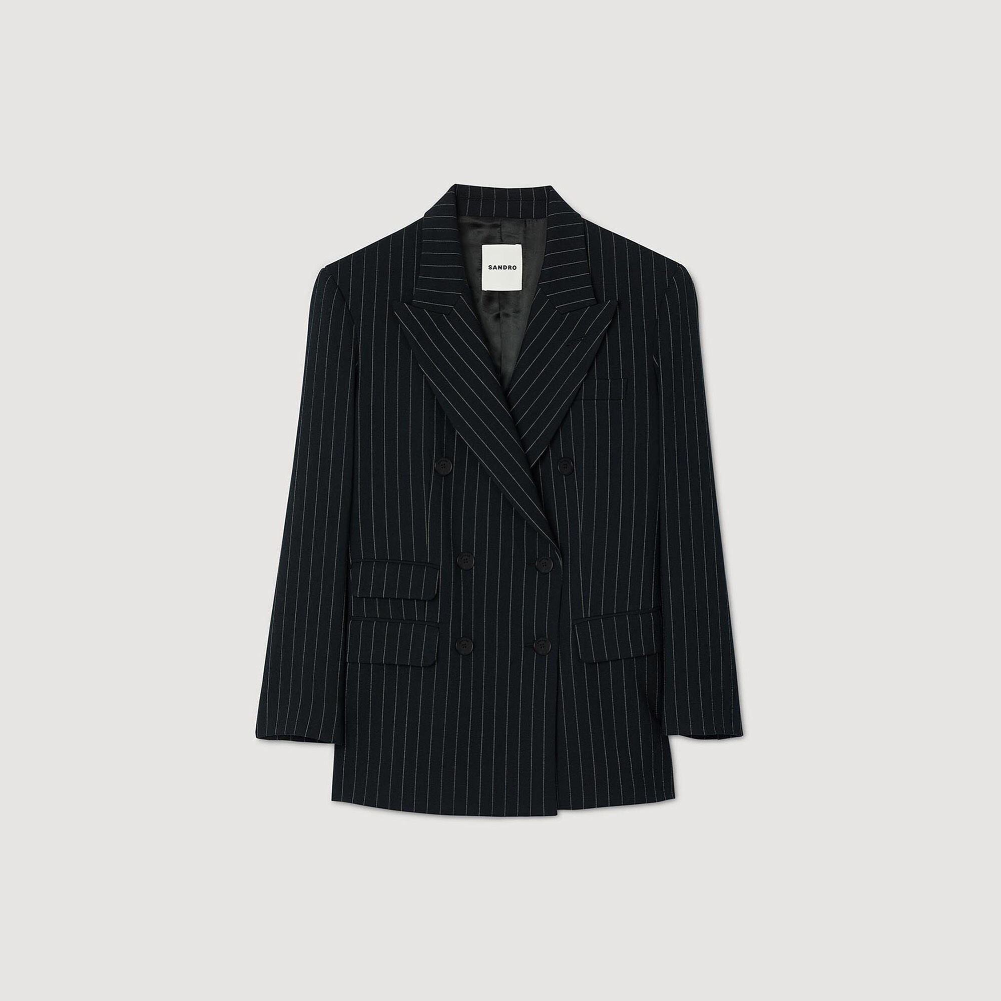 Veste de costume à rayures