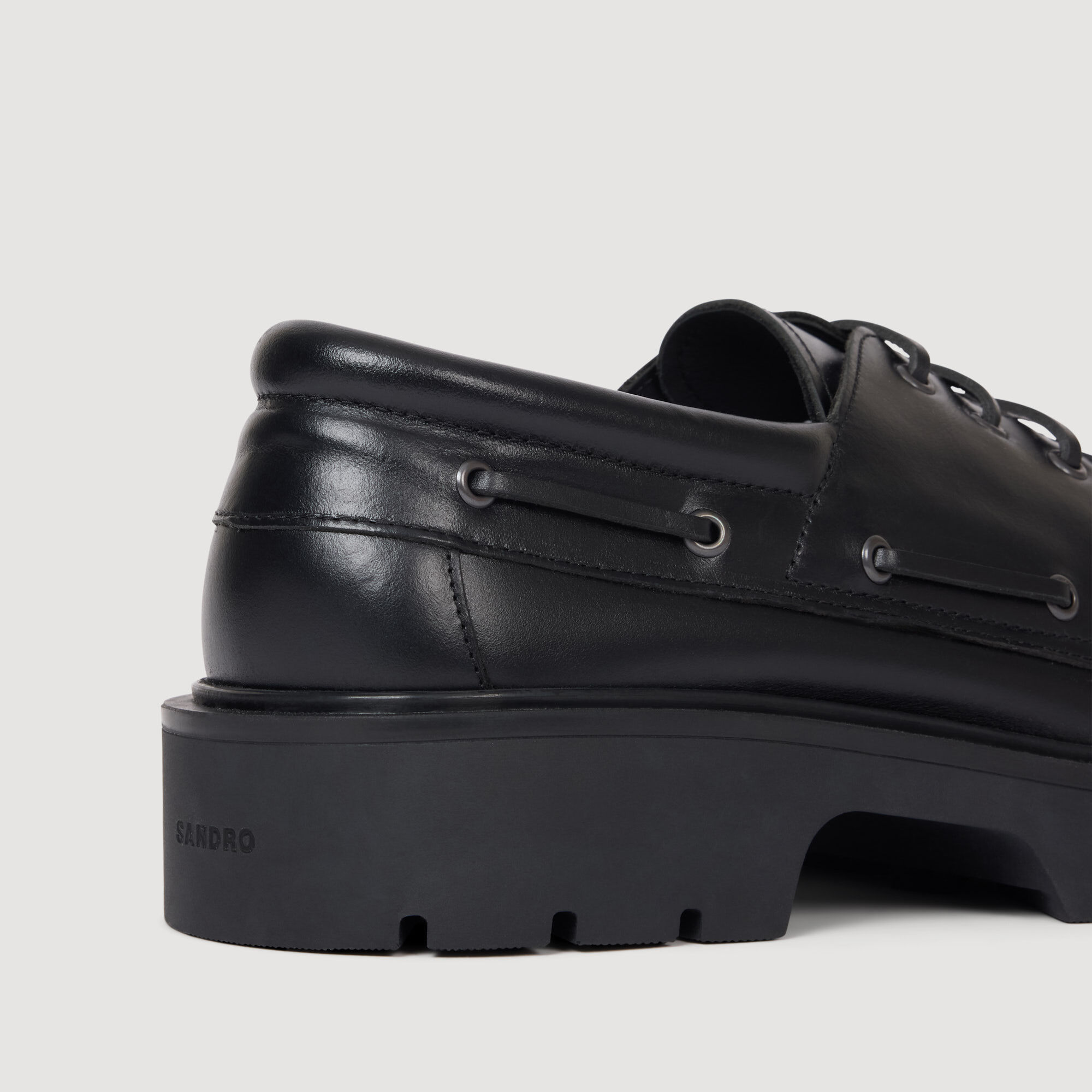 Chaussures bateau en cuir 