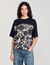 T-shirt à imprimé fleuri 
