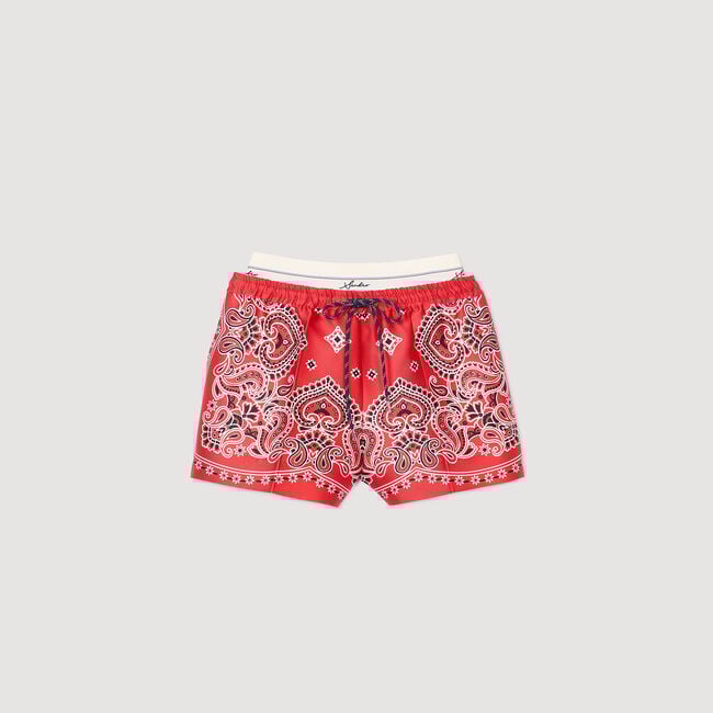 Short à imprimé bandana