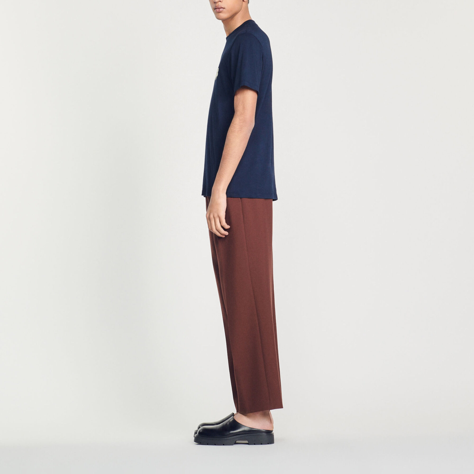 T-shirt broderie Sandro