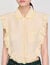 Top col chemise à détails dentelle 