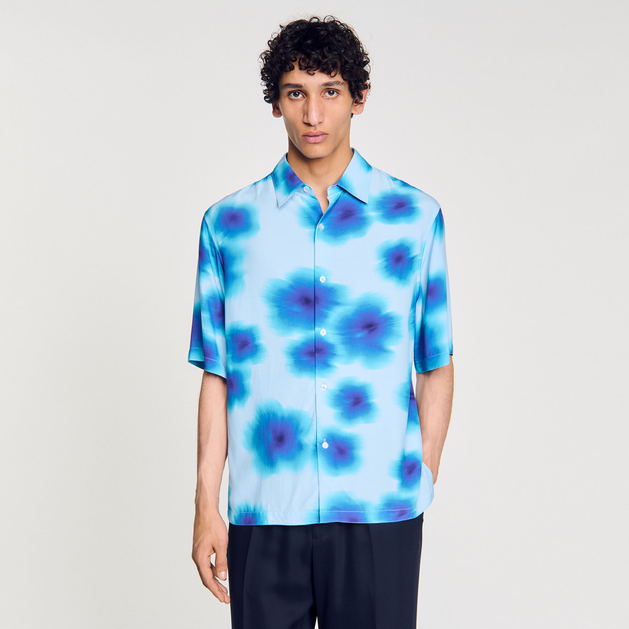 Chemise à imprimé fleuri
