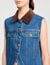 Blouson sans manches en denim 