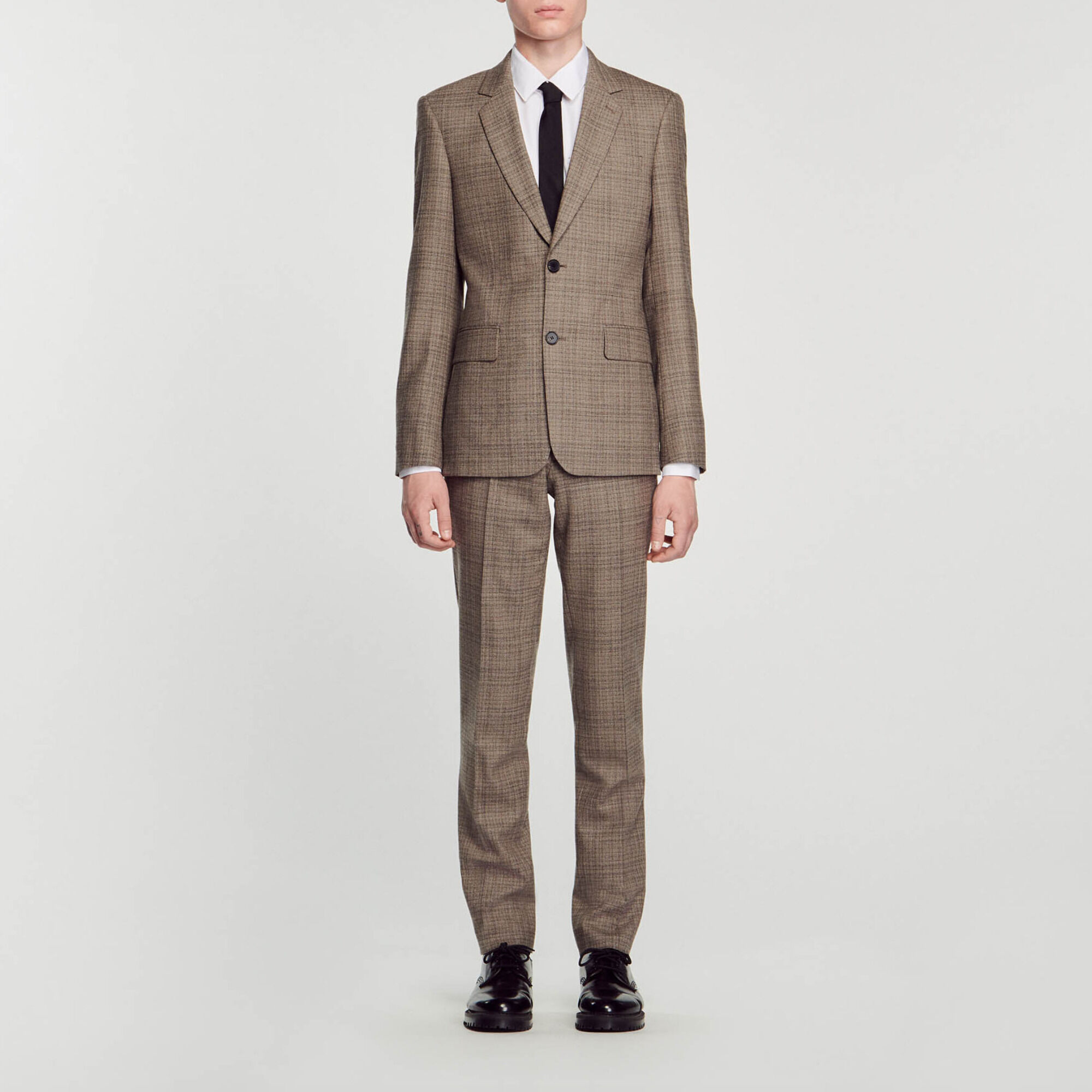 Sandro veste carreaux hotsell