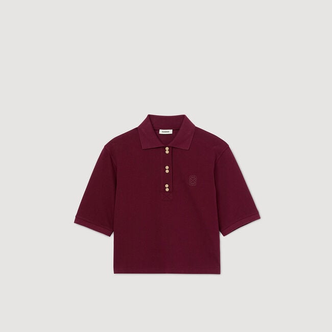 Polo à boutons fantaisie