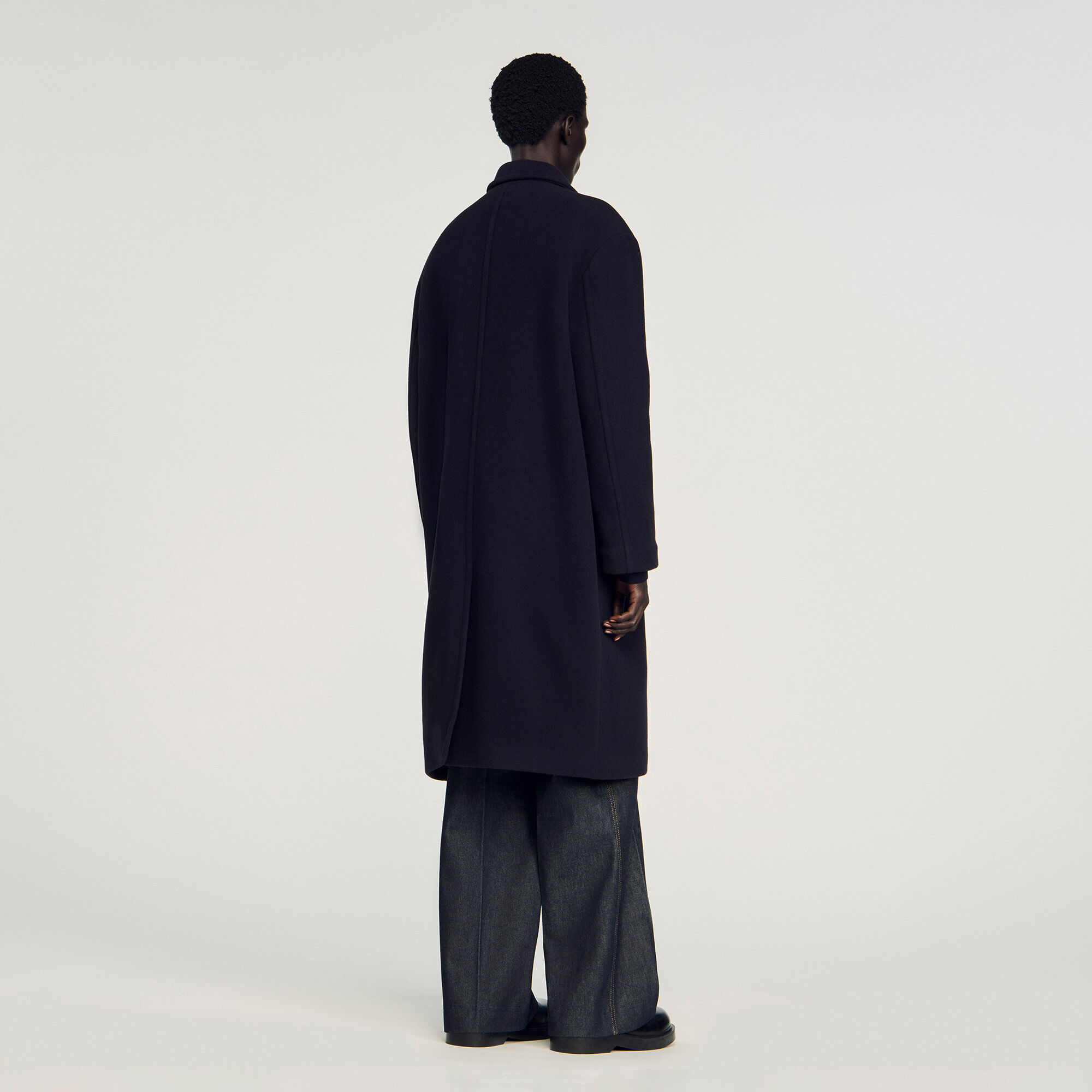 Manteau en laine et cachemire