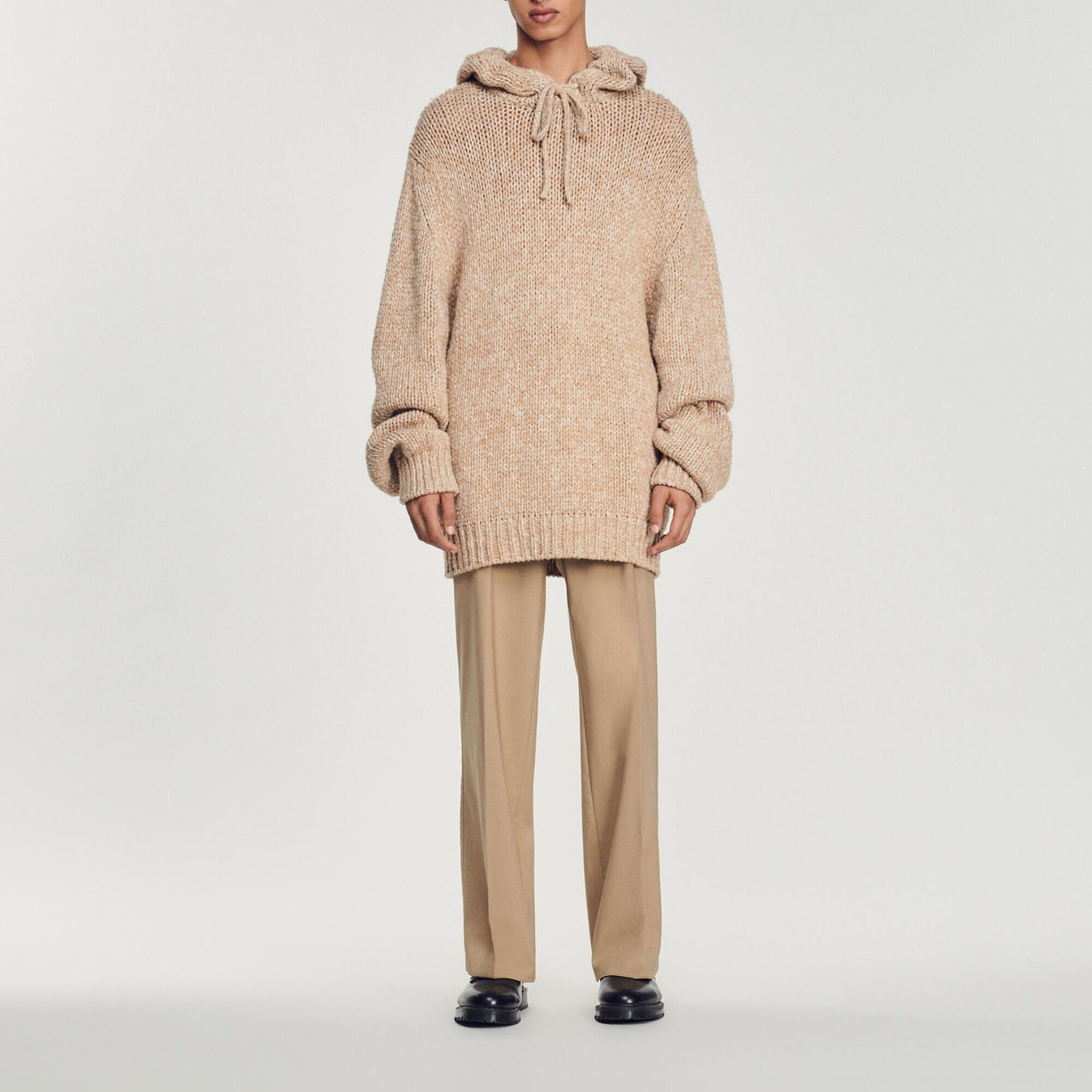 Hoodie oversize en maille