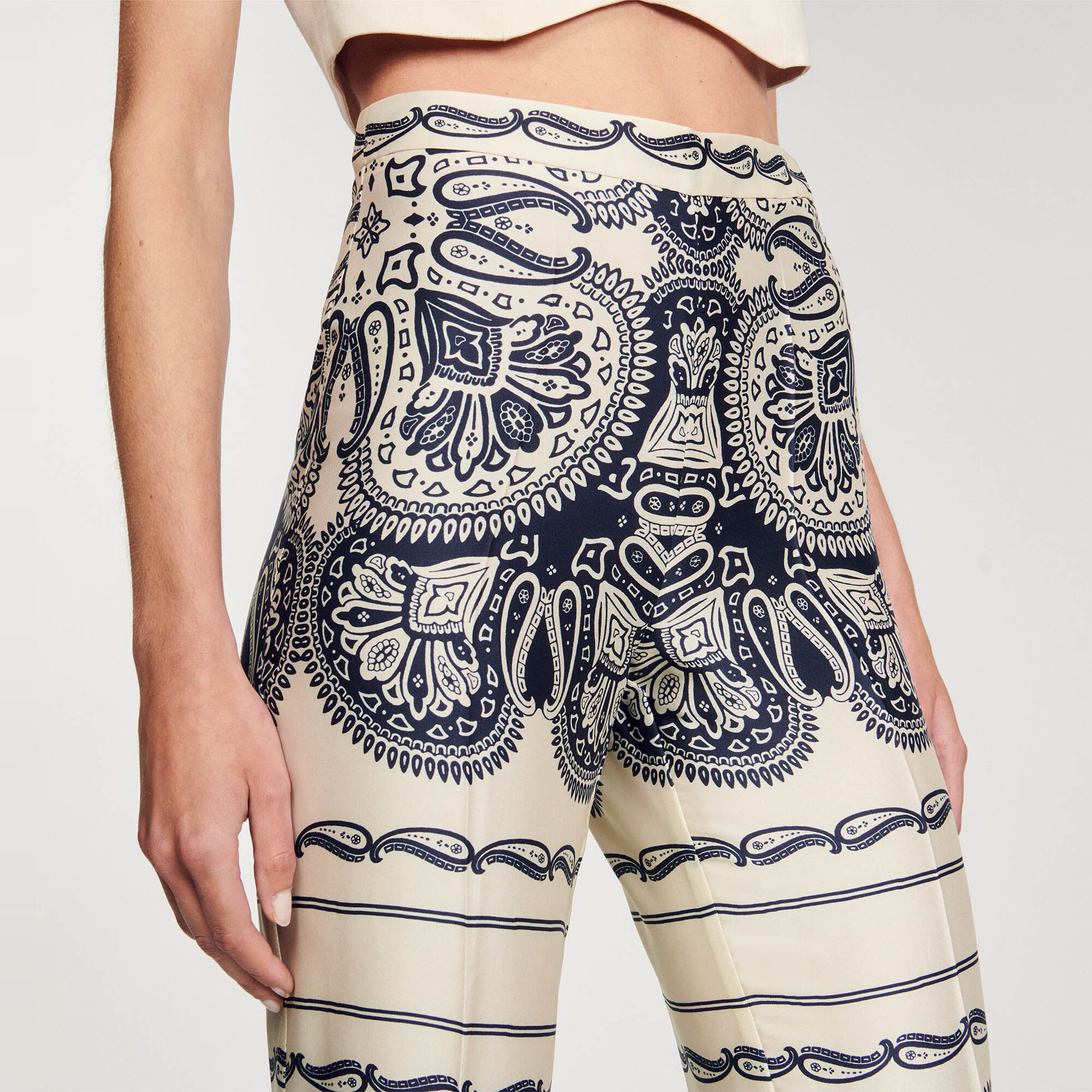 Pantalon fluide imprimé