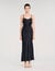 Robe longue satinée 
