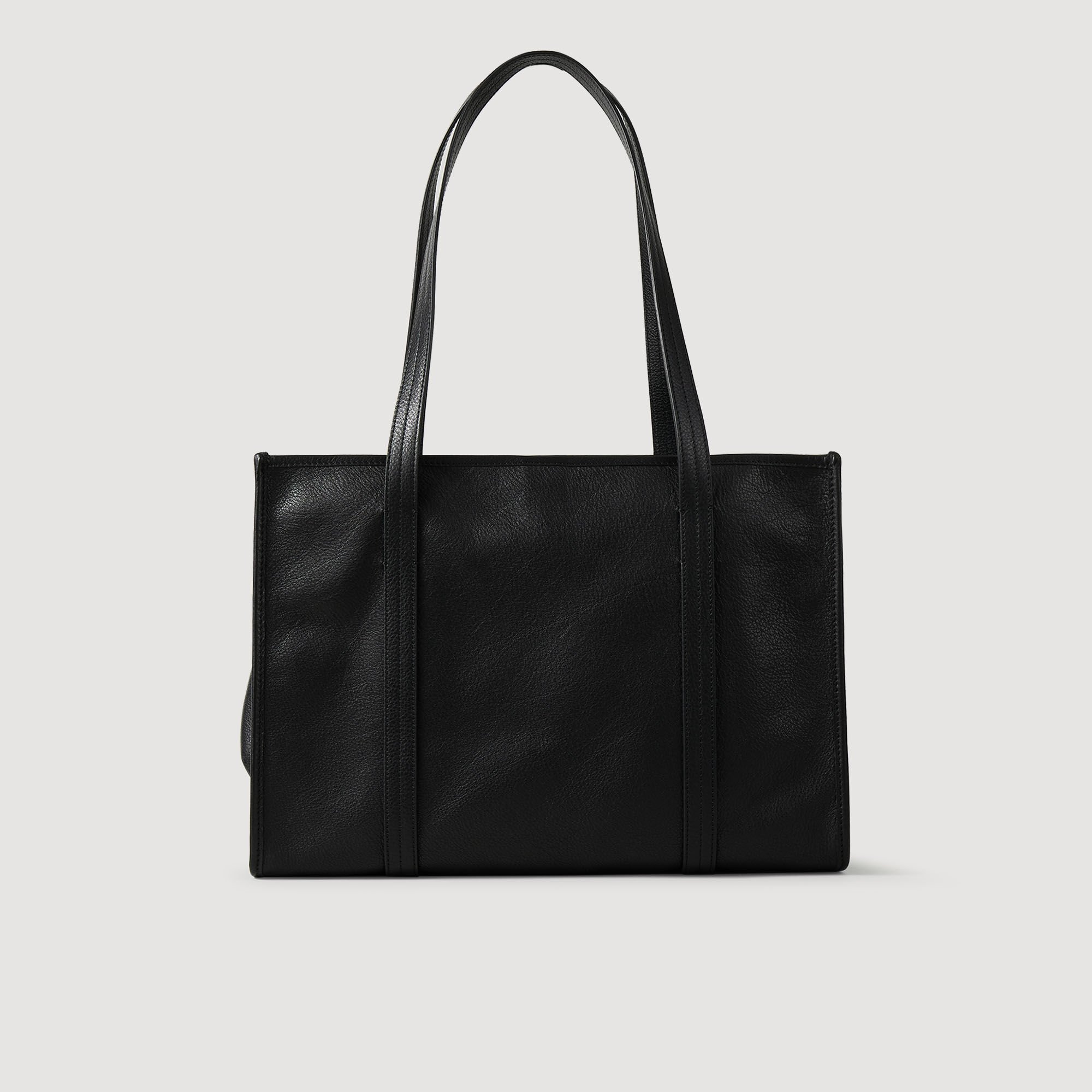 Sac cabas souple en cuir