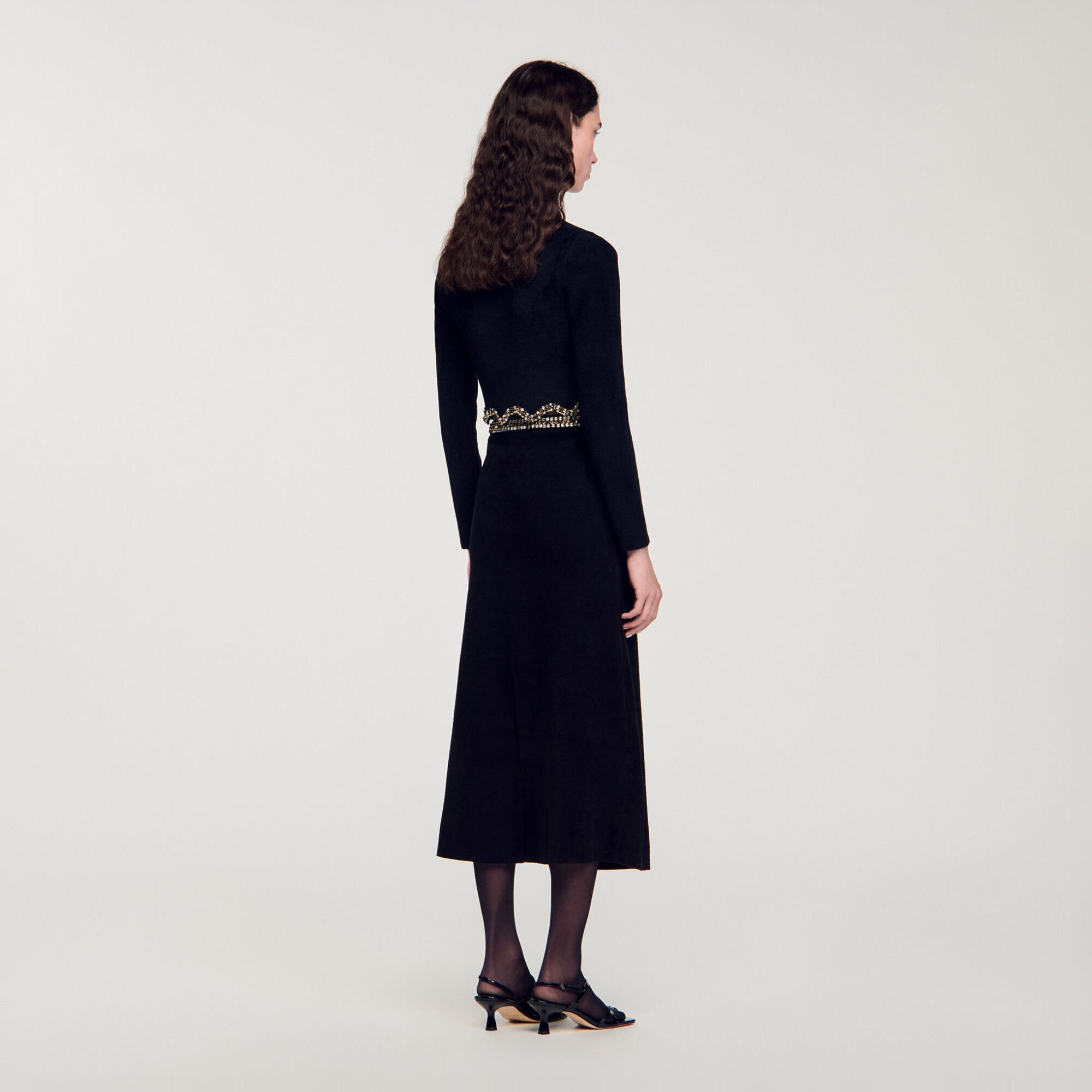 Jupe courte à strass