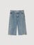 Bermuda en jean effet usé