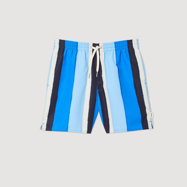 Maillot de bain imprimé rayé