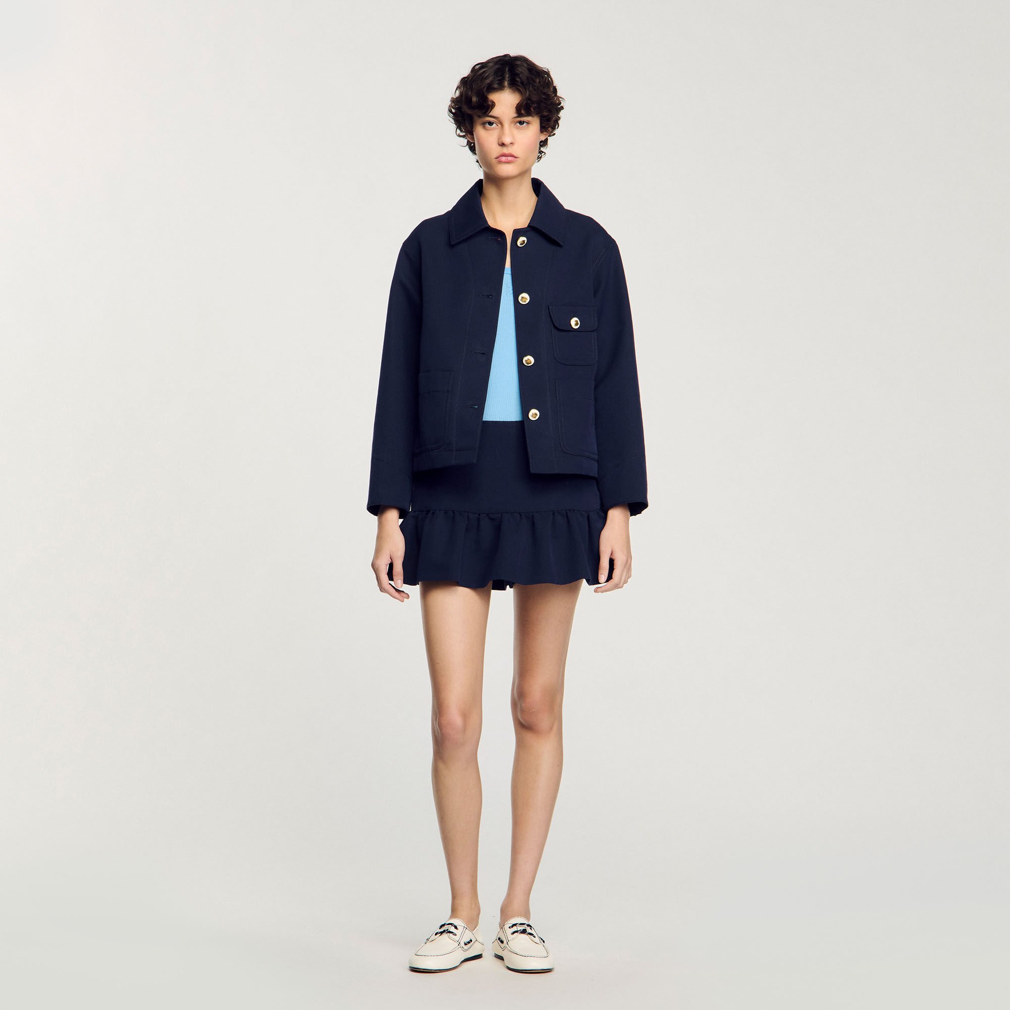 Blouson à boutons officier 