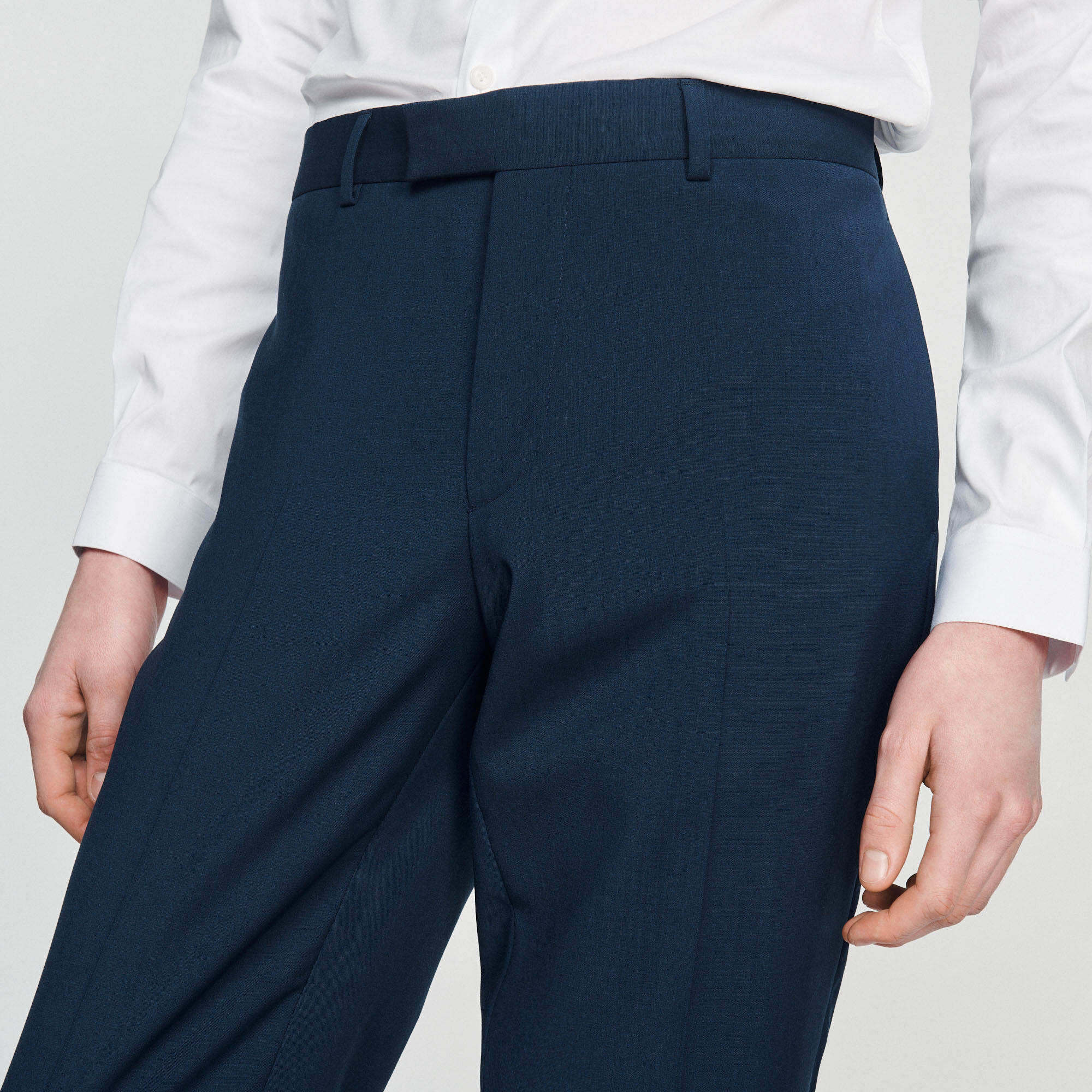 Pantalon de costume en laine stretch