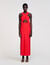 Robe longue croisée