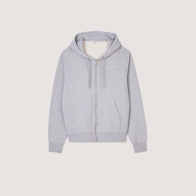 Hoodie Homme brodé en coton biologique