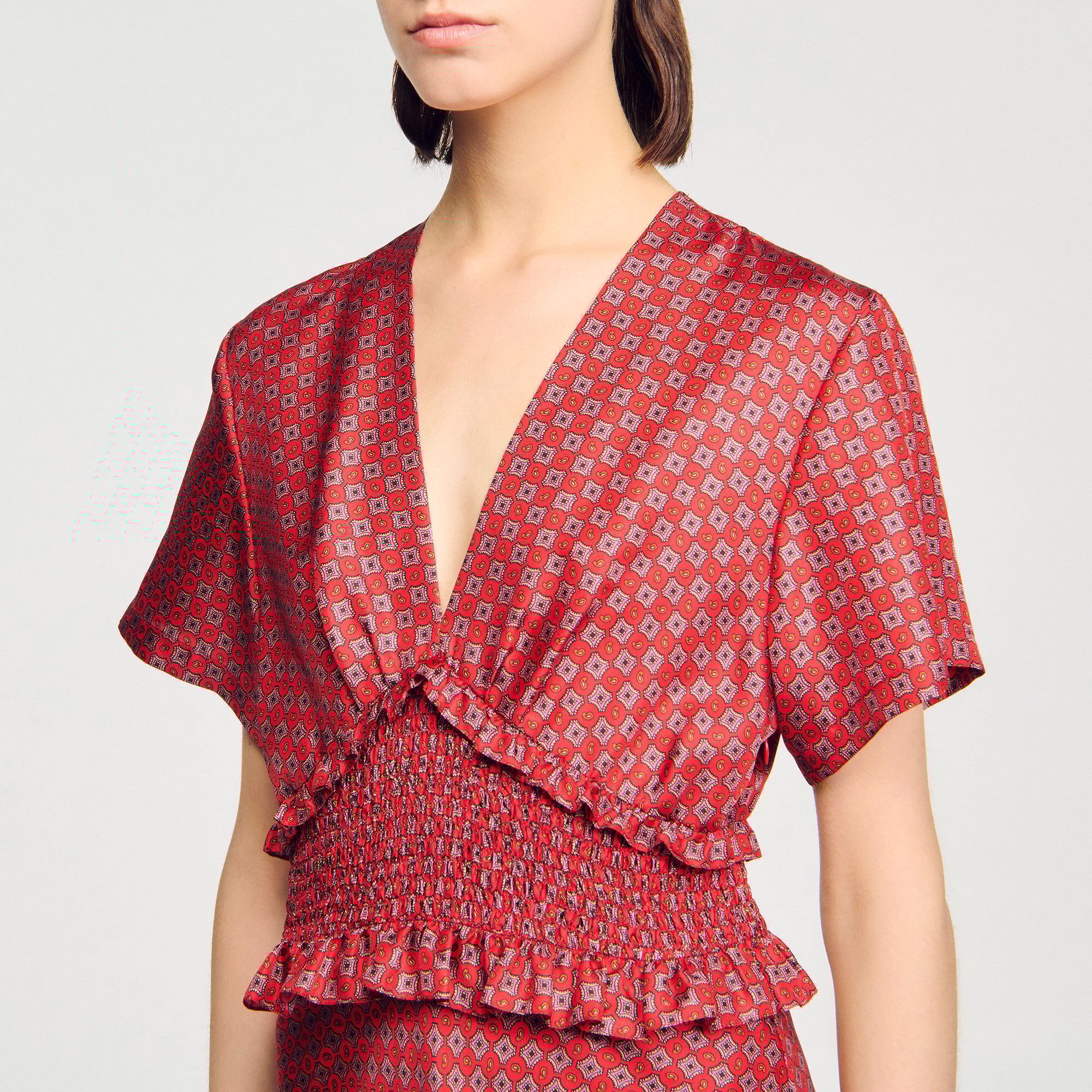 Robe longue imprimé foulard