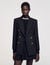 Veste de tailleur à boutonnage croisé