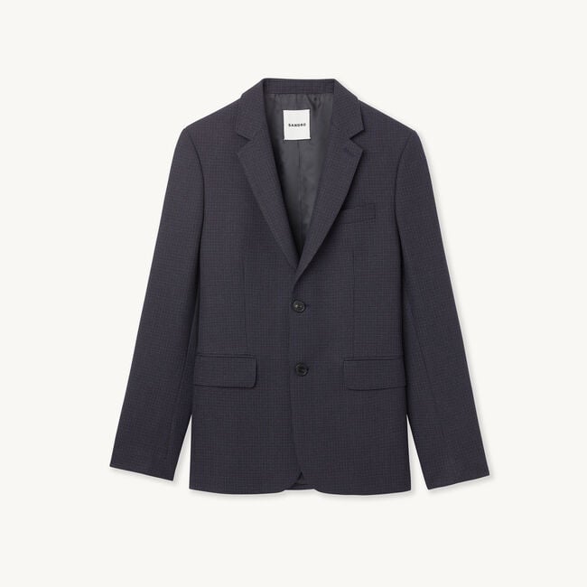 Veste de costume en laine vierge