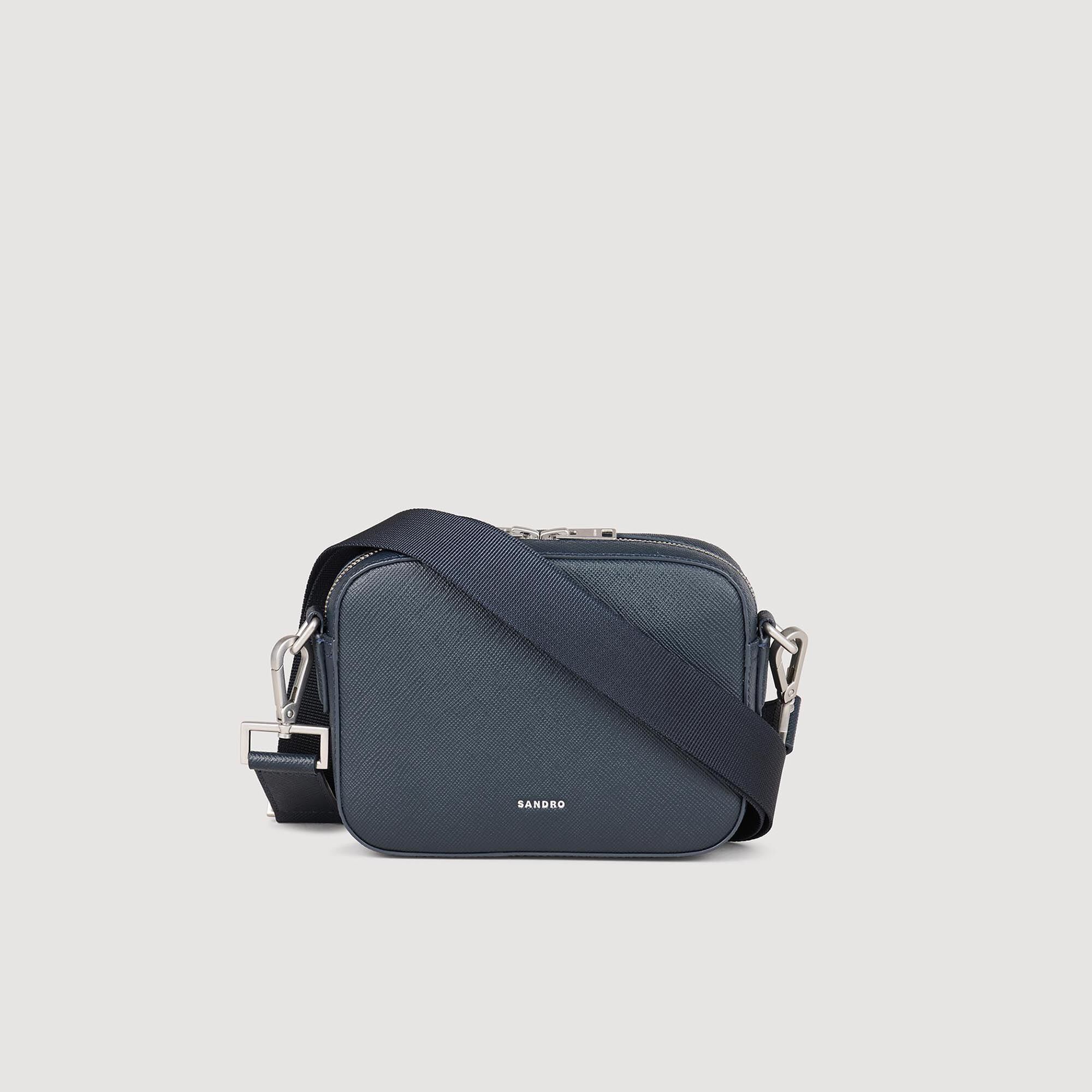 Petit sac en cuir reconstitu&eacute; - Homme | Sandro Paris